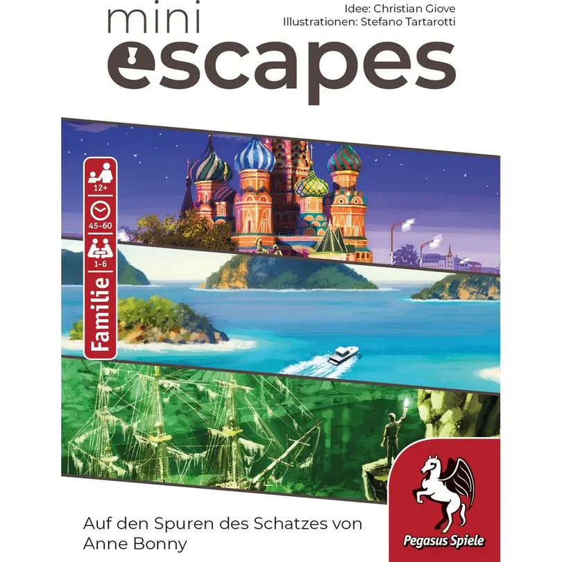 Brettspiel 3-teilig MiniEscapes