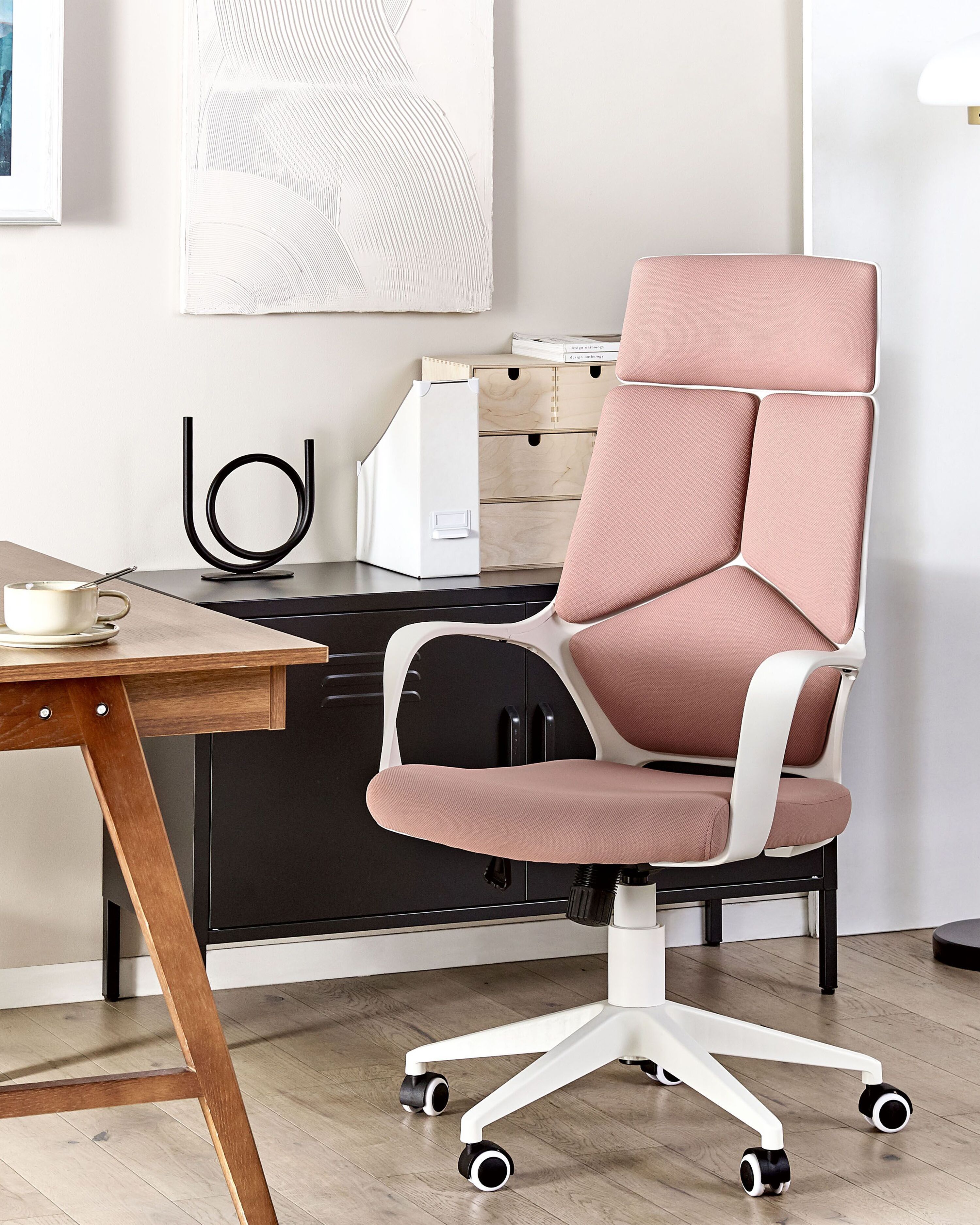 Office Chair DELIGHT Peach Pink