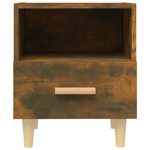 NNEVL Bedside Cabinets 2 pcs Smoked Oak 40x35x47 cm