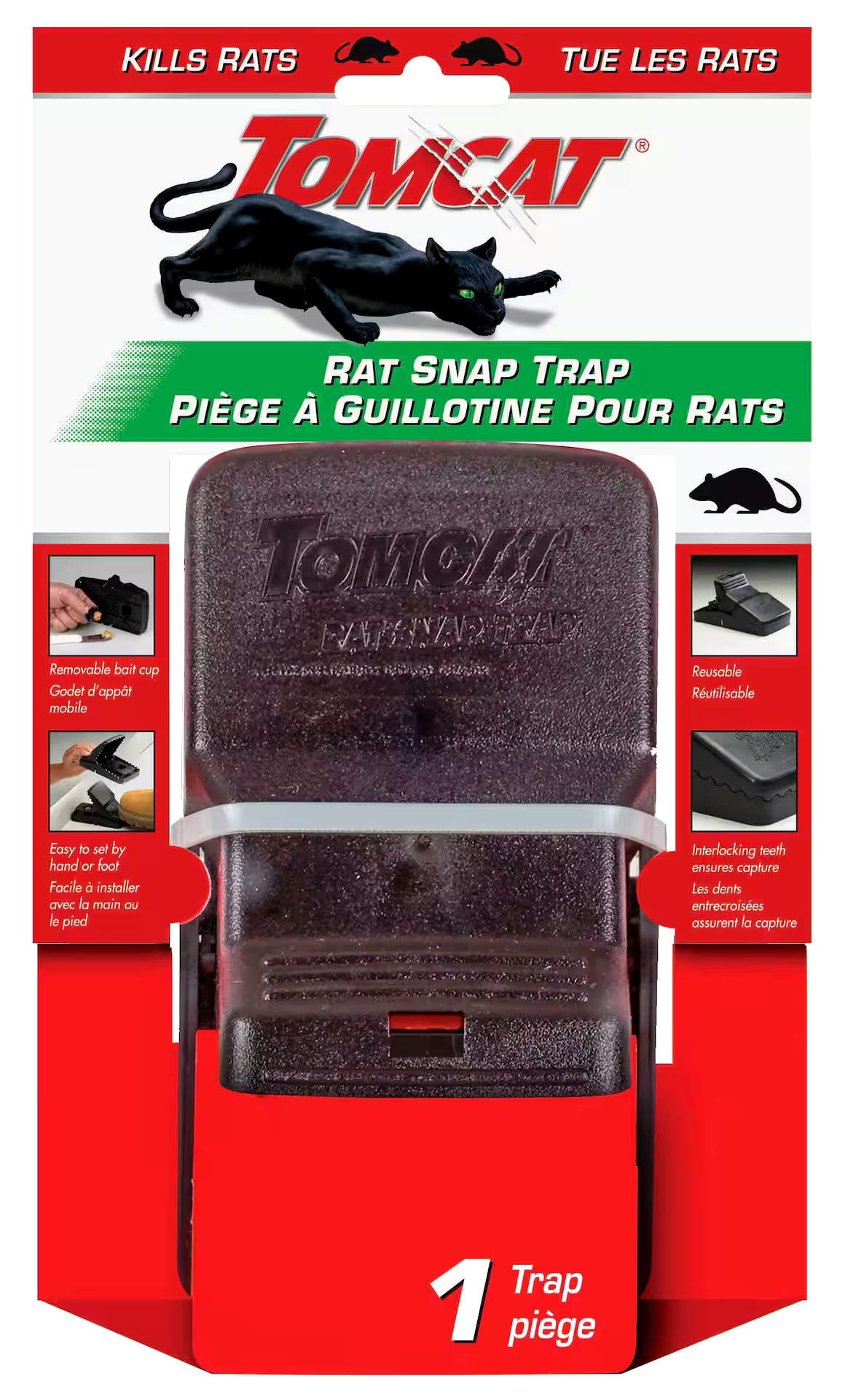 Tomcat Reusable Rat Snap Trap