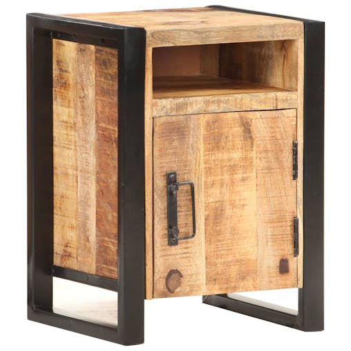 NNEVL Bedside Cabinet 40x35x55 cm Solid Wood Mango