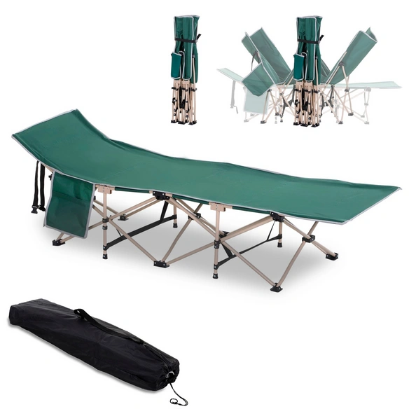 Campingbett, mit Aufbewahrungstasche, LxBxH: 190 x 68 x 52 cm