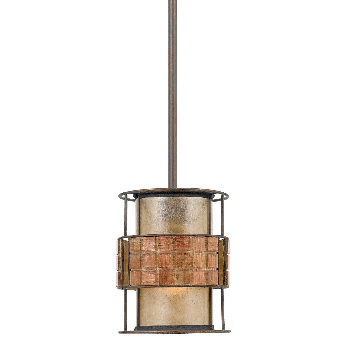 Lampa wisząca renesansowa miedź Laguna 1xE27x60W Quoizel