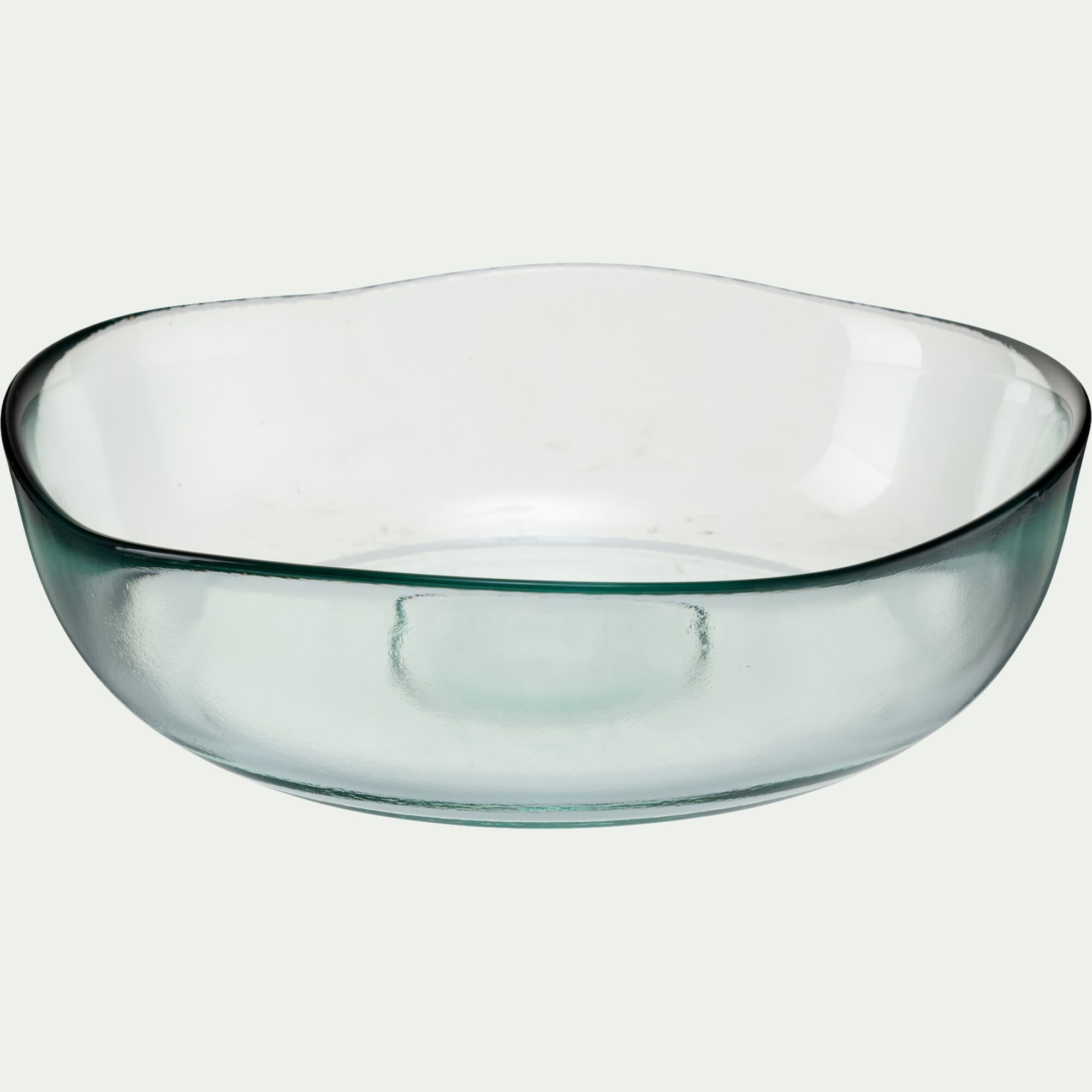 ECUME - Assiette creuse en verre D20cm - transparent
