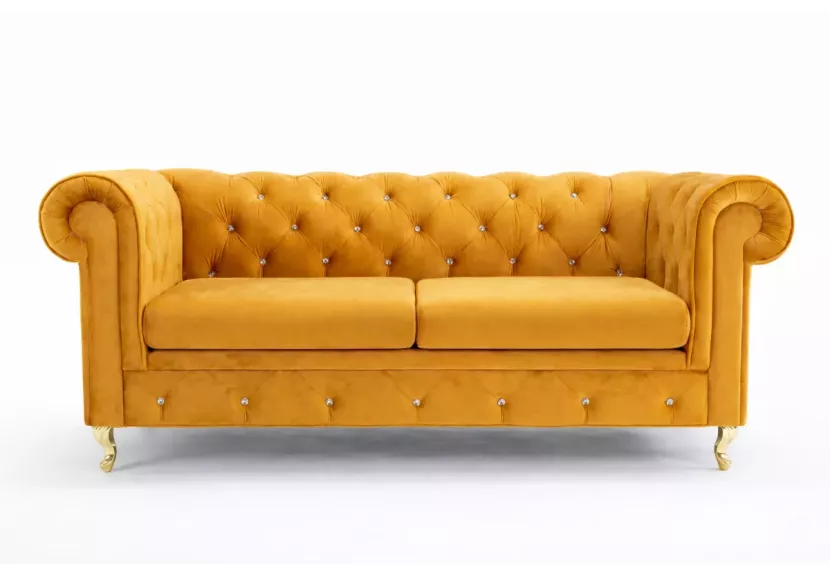 Pikowana sofa 2 osobowa Chesterfield Prima