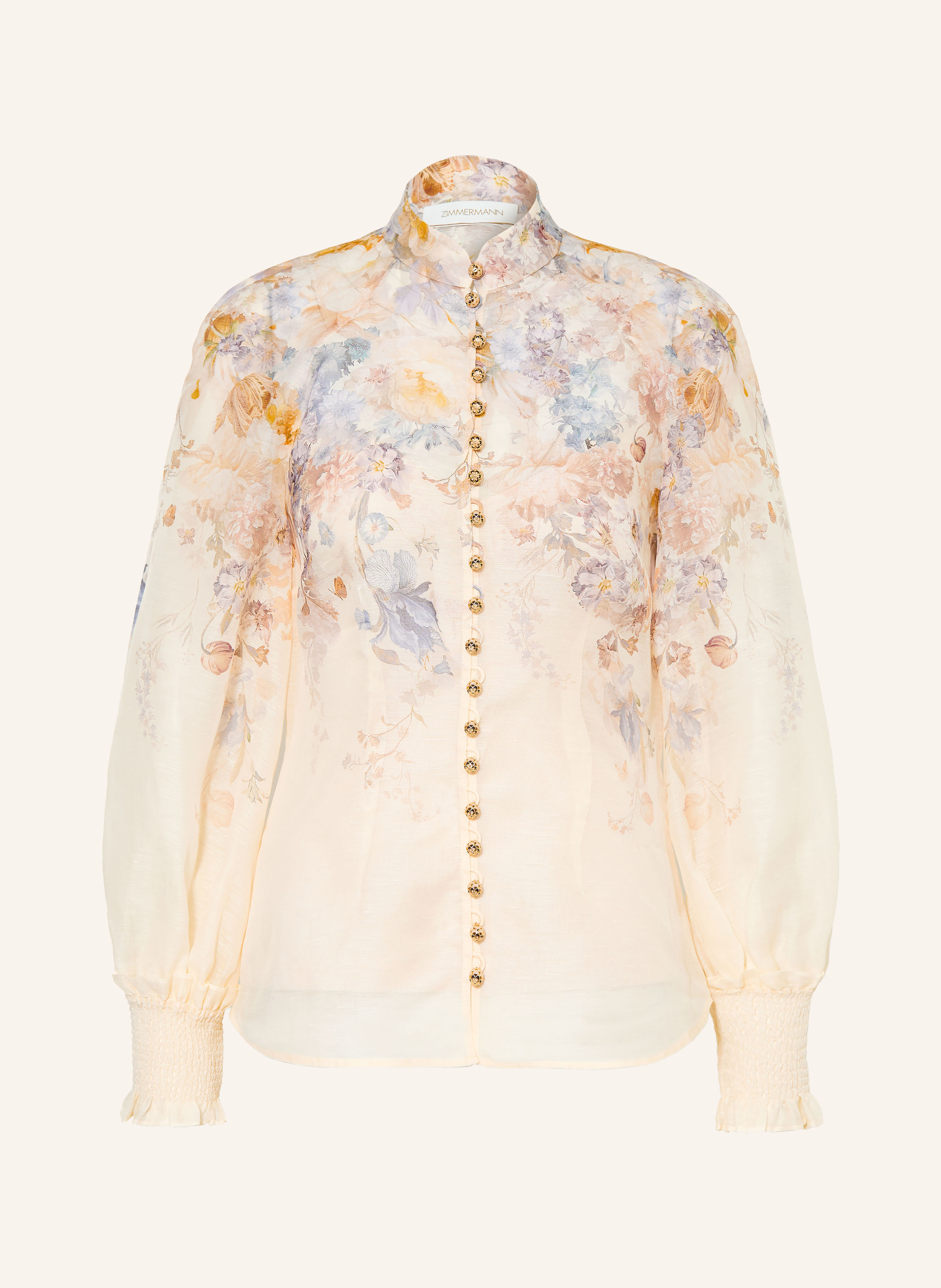 ZIMMERMANN Blusenshirt ASCENT mit Leinen und Seide