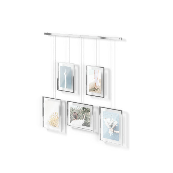 Umbra set met fotolijsten (5) Exhibit - 70 x 79 x 3 cm - Chroom