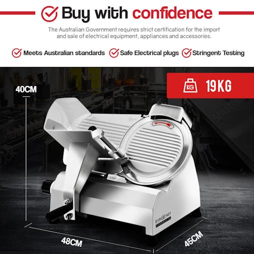 NNEMB Commercial 10 Meat Slicer Food Cutting Machine Electric Deli Shaver