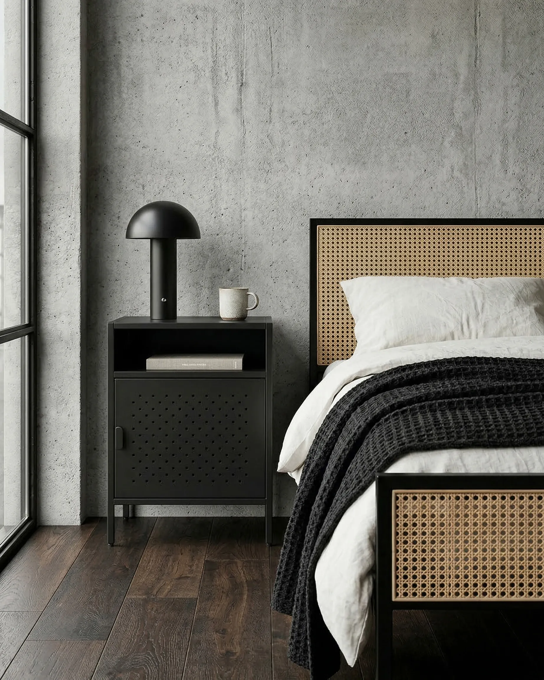 Storage Unit WAIKATO Metal Black