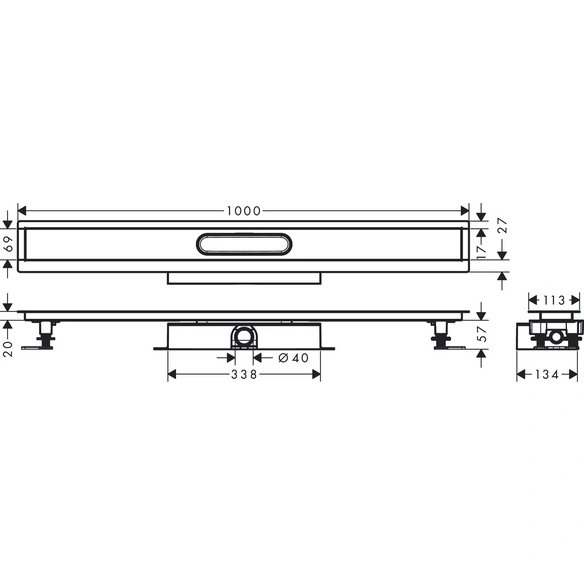 Grundkörper »uBox universal«, 1000, BxH: 13,9 x 7,7 cm