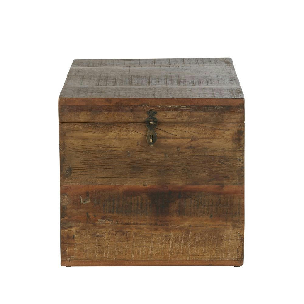 KINSHASA - Malle en manguier et métal