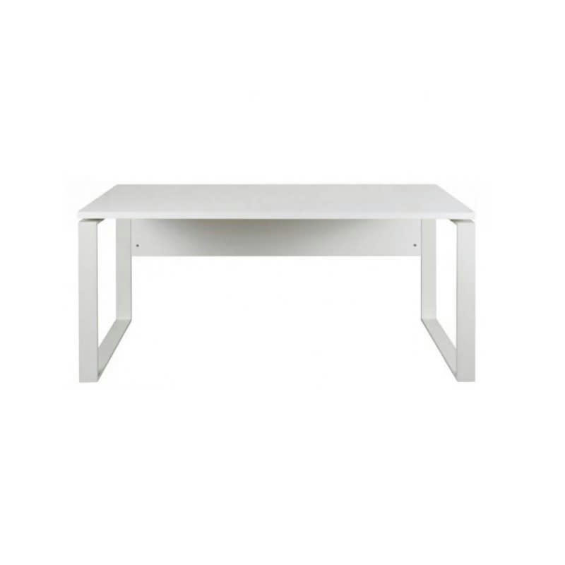 LONGUEUR 170 CM - Bureau blanc laqué et pieds en métal