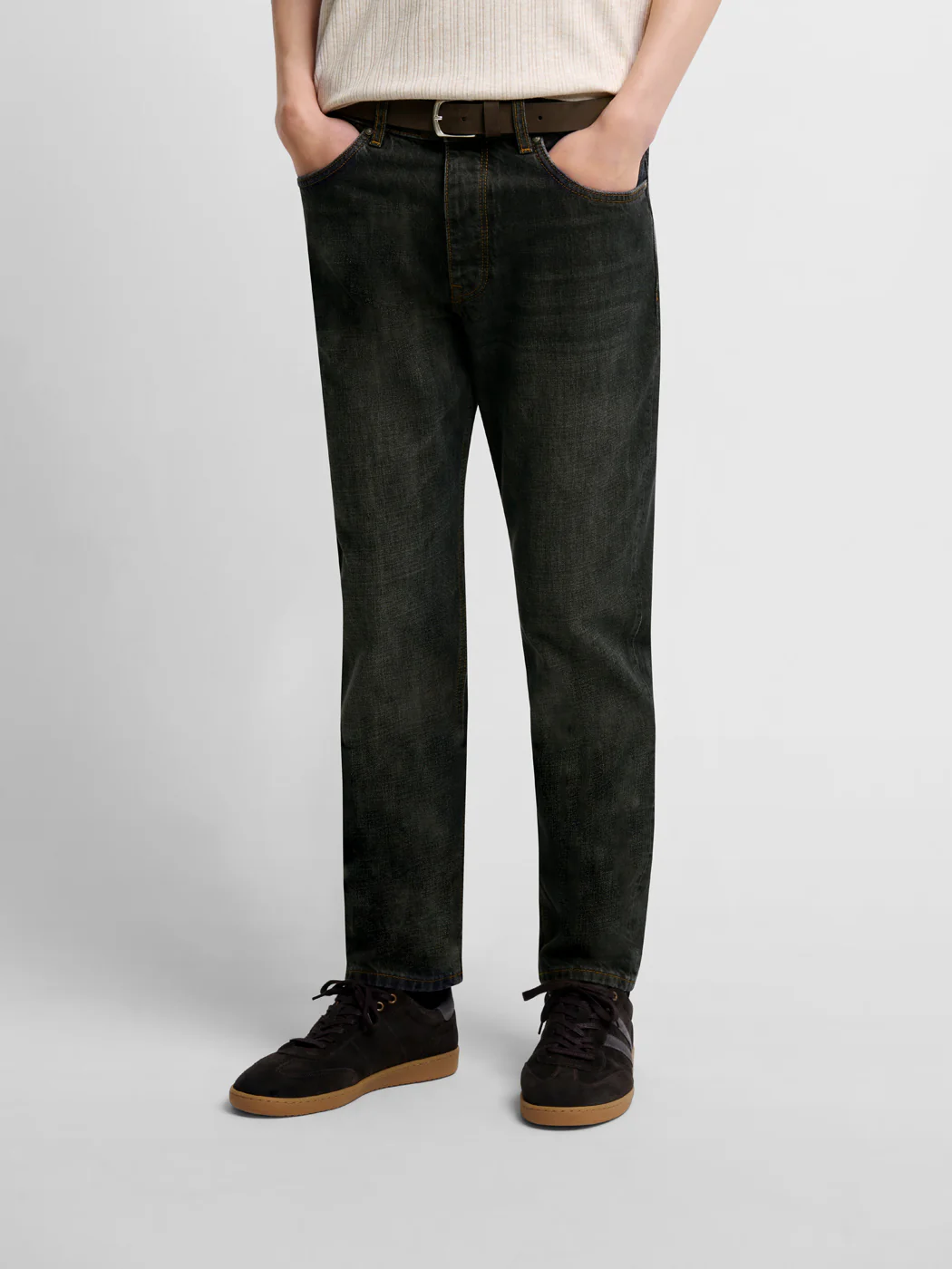 Jean denim regular en coton