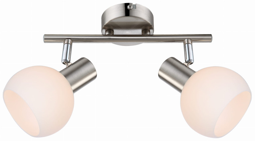 Lampa sufitowa MAURO listwa 2x4w e14 led rgb satyna nikiel z pilotem