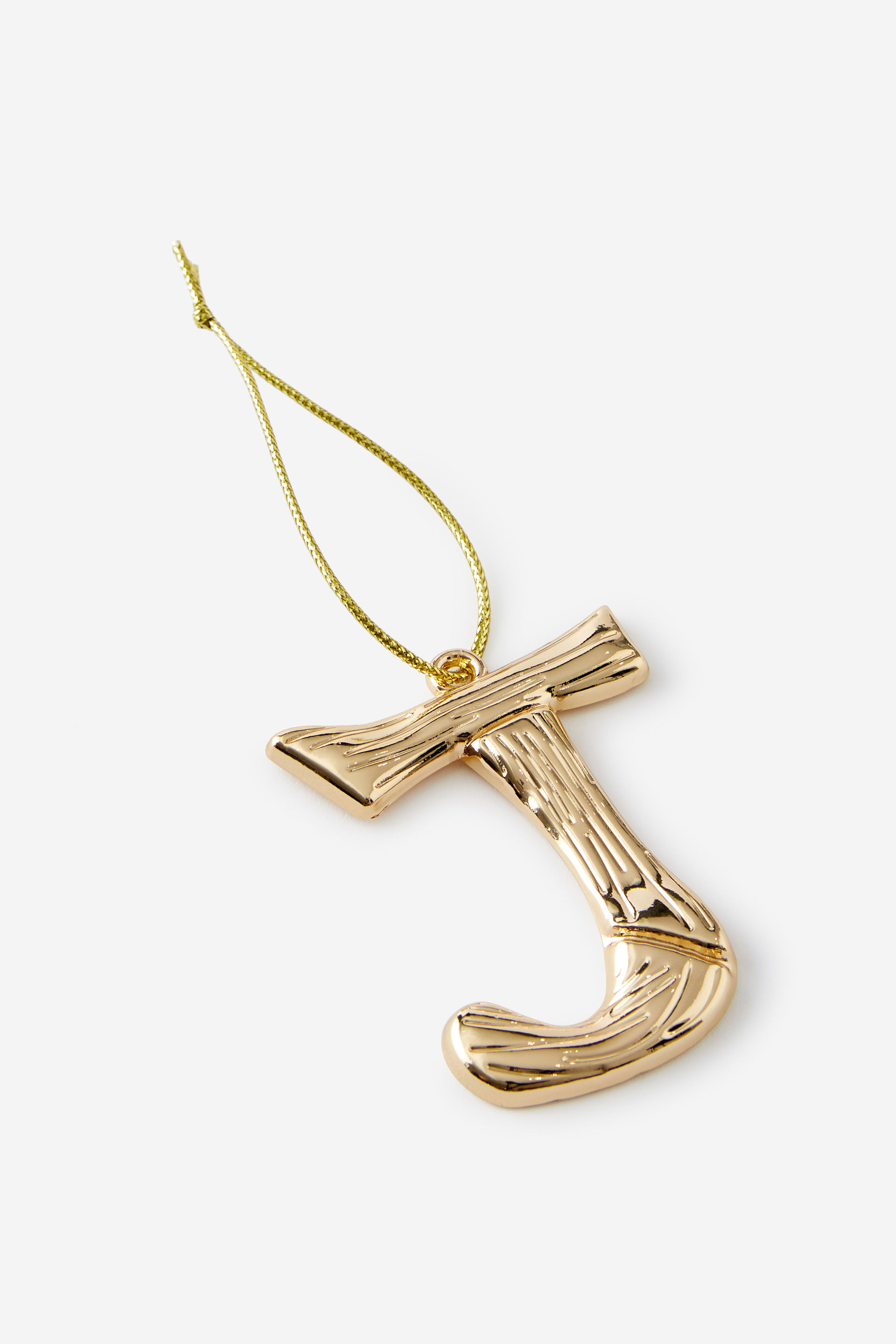 Metal Alphabet Christmas Ornament
