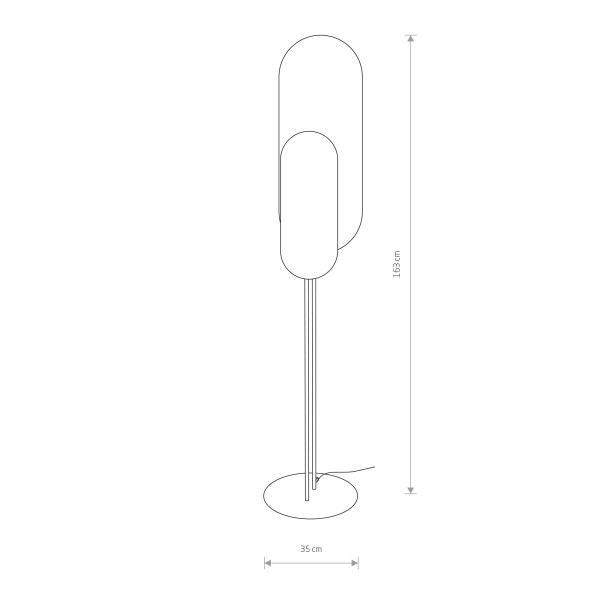 Lampa podłogowa czarna WHEEL2xGX53x8W wym:163x35x35cm Nowodvorski