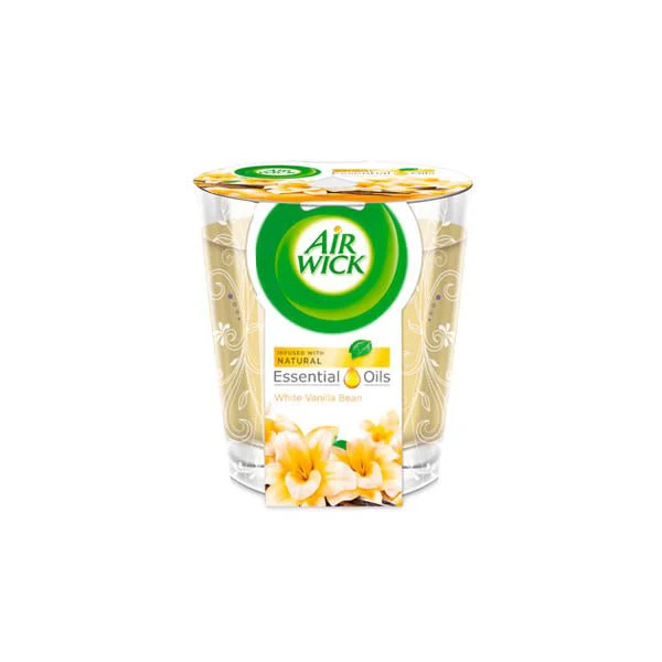 Airwick Jar Candle White Vanilla Bean