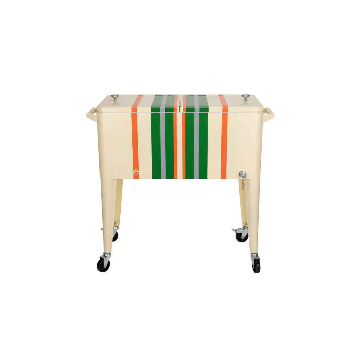 Zuiver Cooler Be Cool Koelbox/ Koelwagen Tuin Stripes Lemon - Meerkleurig