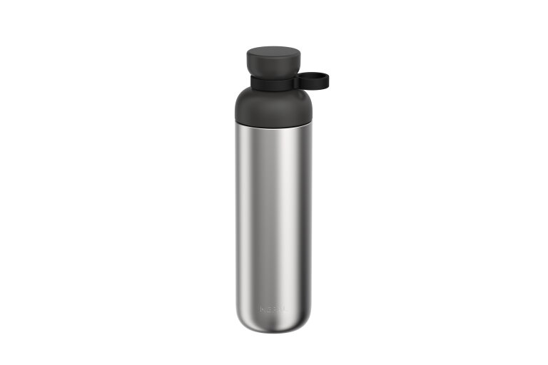Mepal Vita RVS waterfles 900 ml &ndash; Nordic black