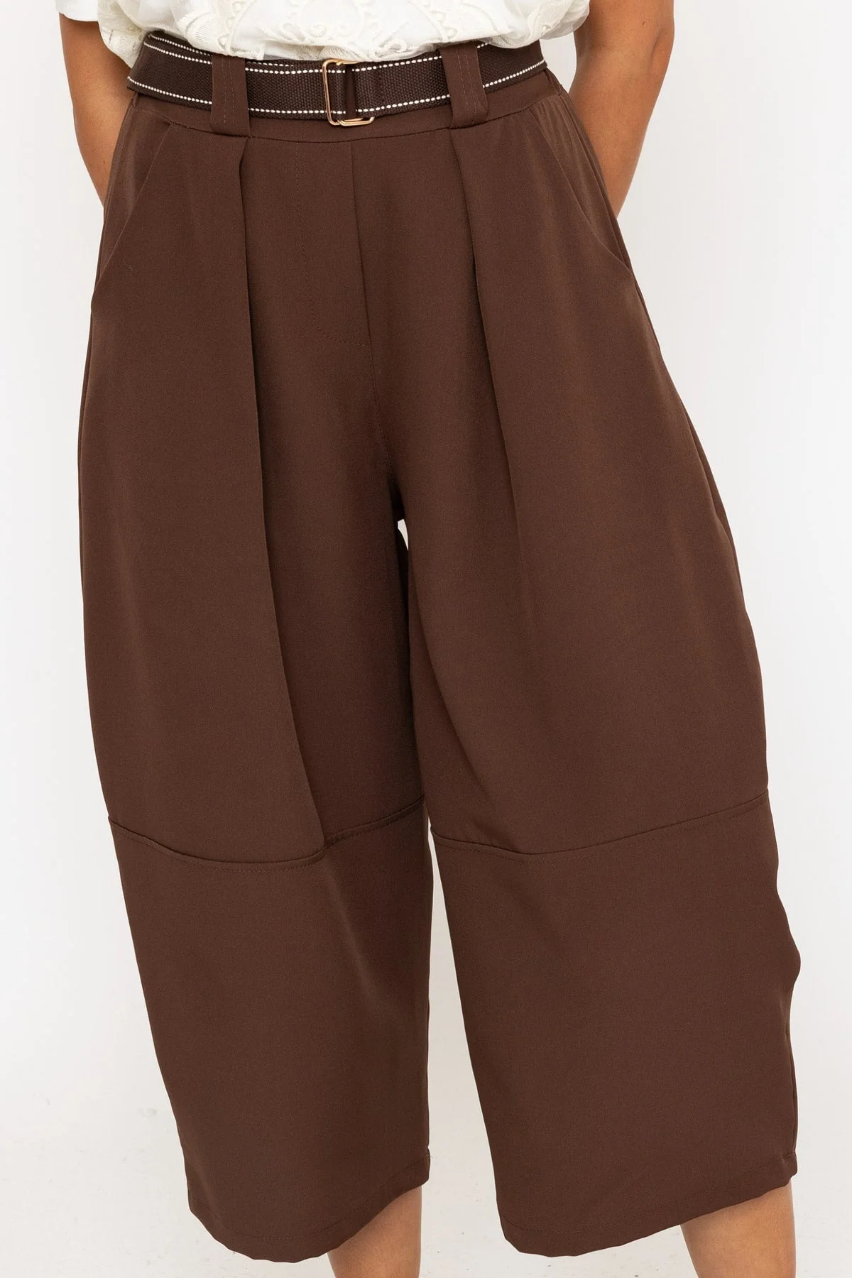 Brown Slouch Balloon Trouser