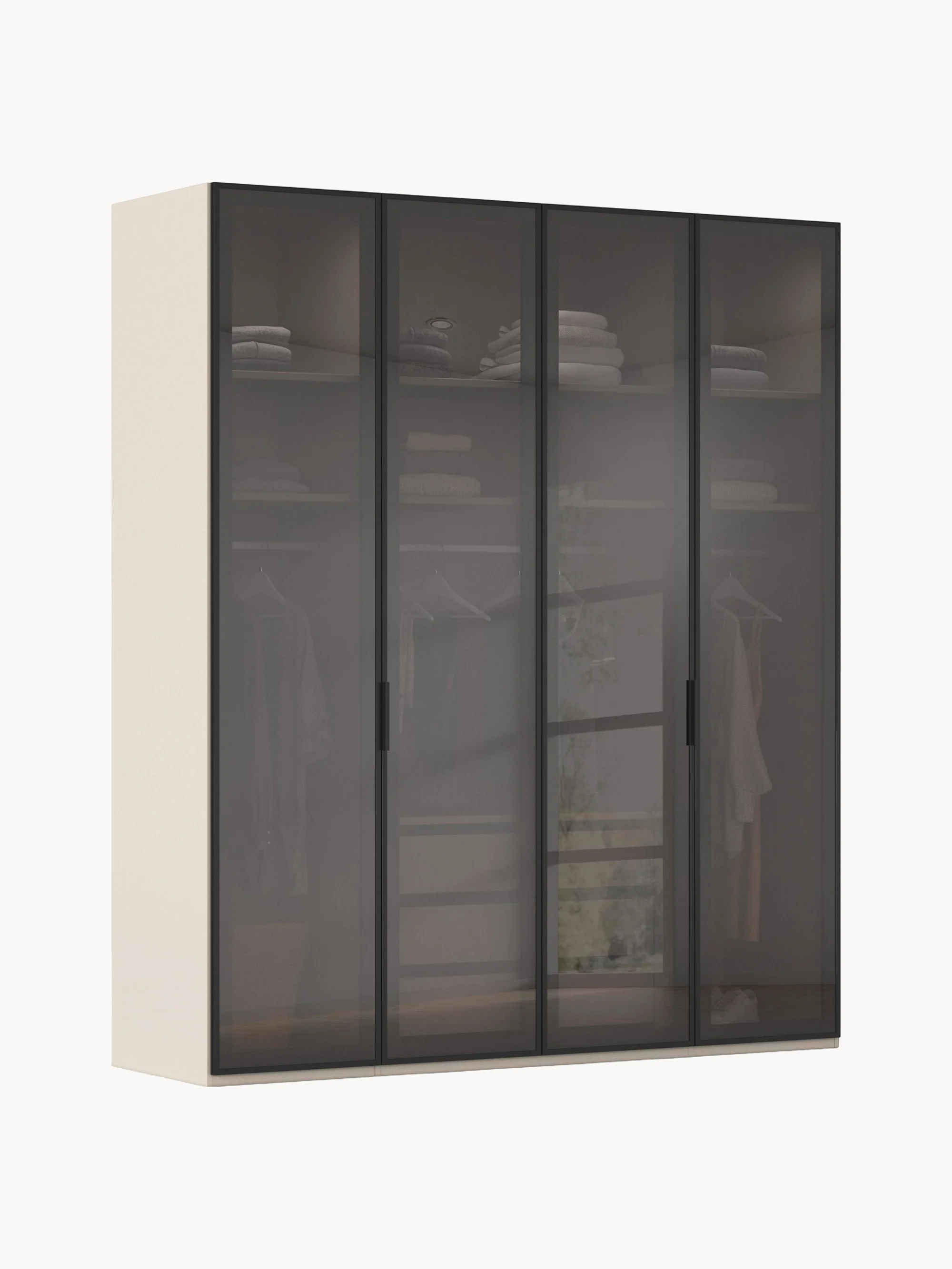 Drehtürenschrank Soriso mit LED-Beleuchtung