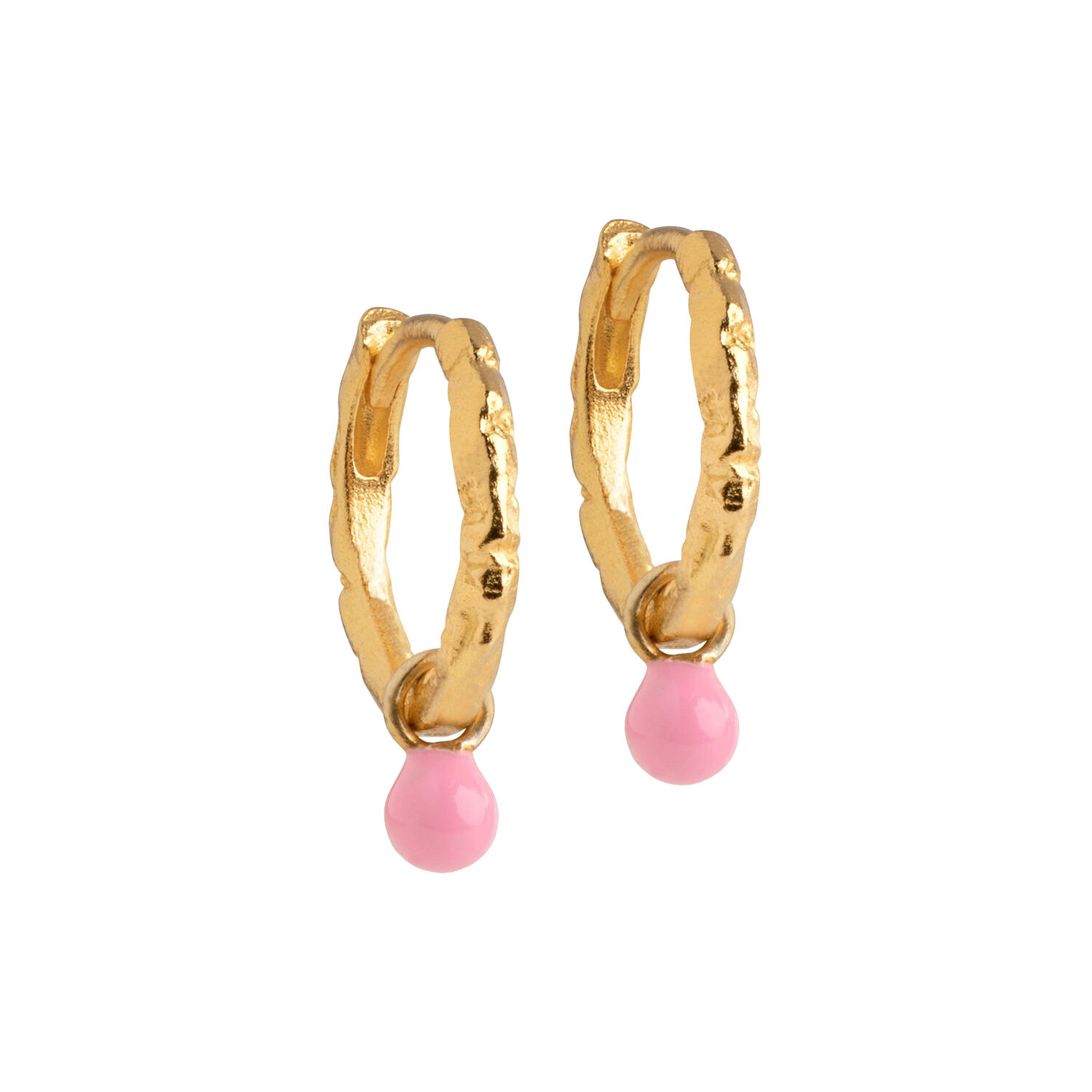 Belle hoops, light pink
