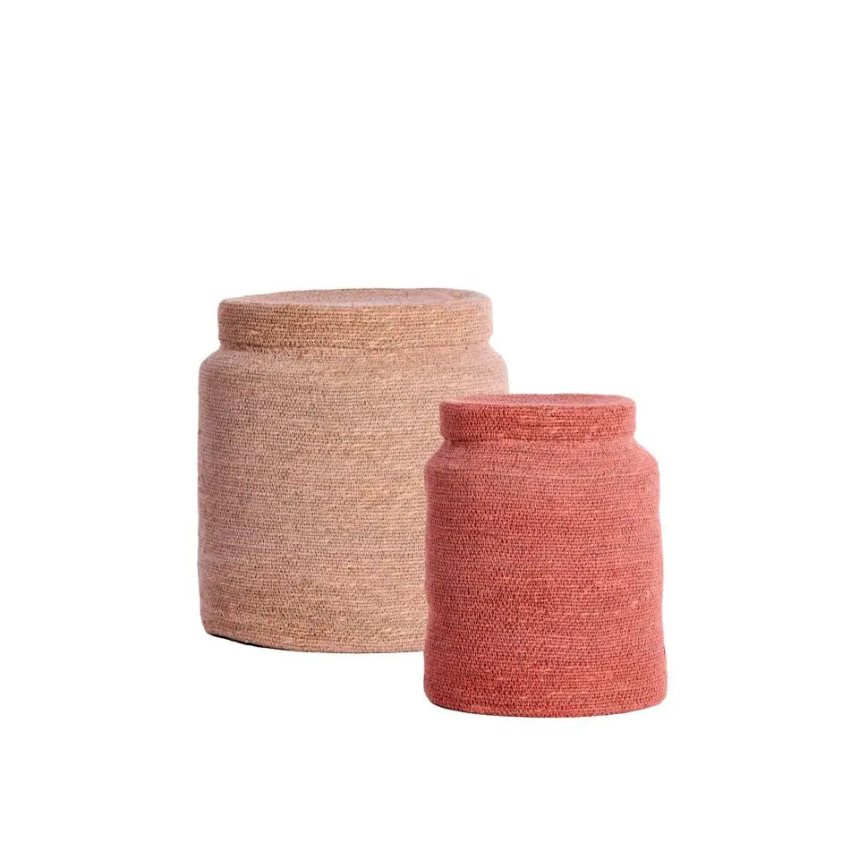 Mand Betania - Lichtroze - &Oslash;33cm - Set van 2