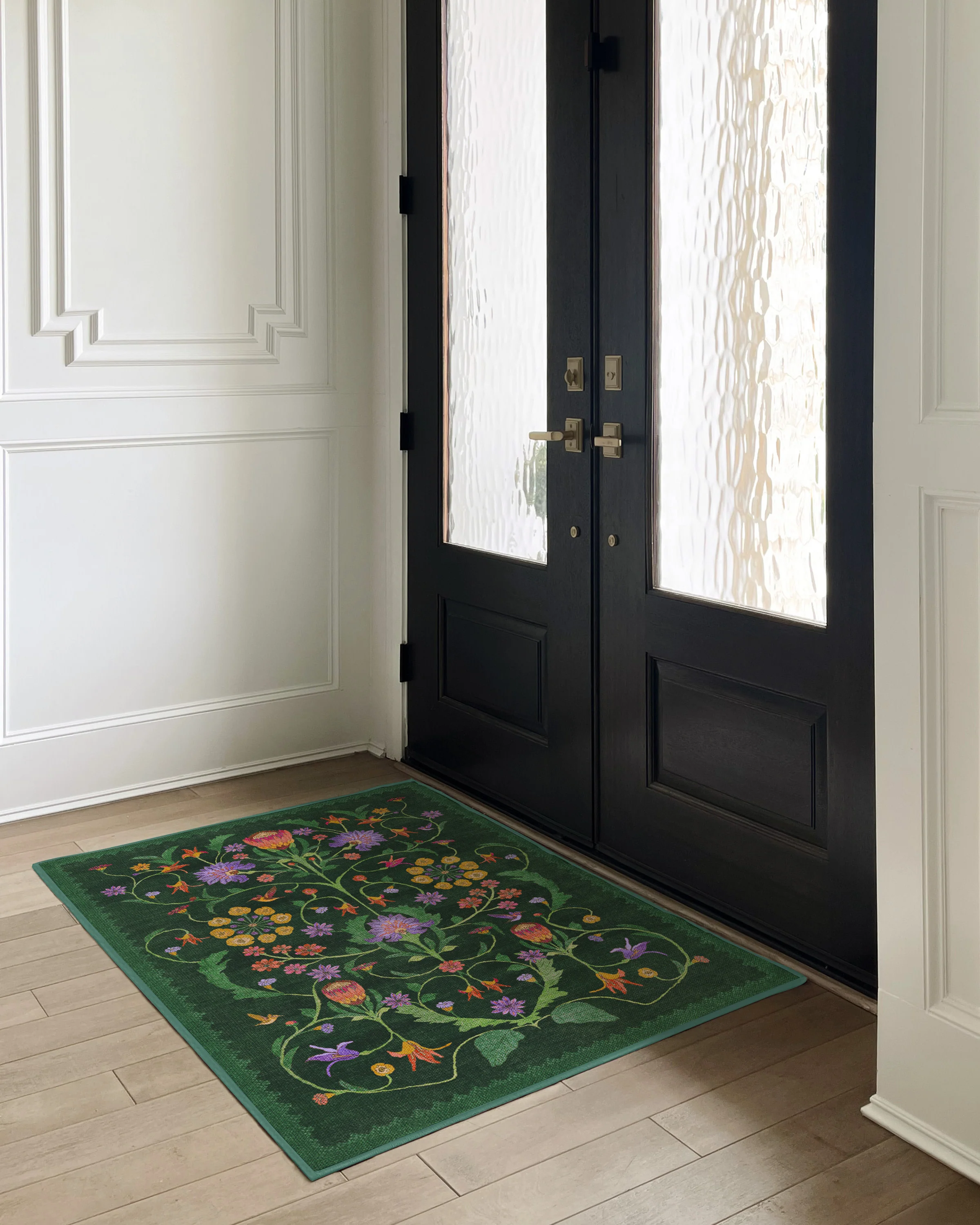 Waschbarer Kurzflor-Teppich Protea von Iris Apfel