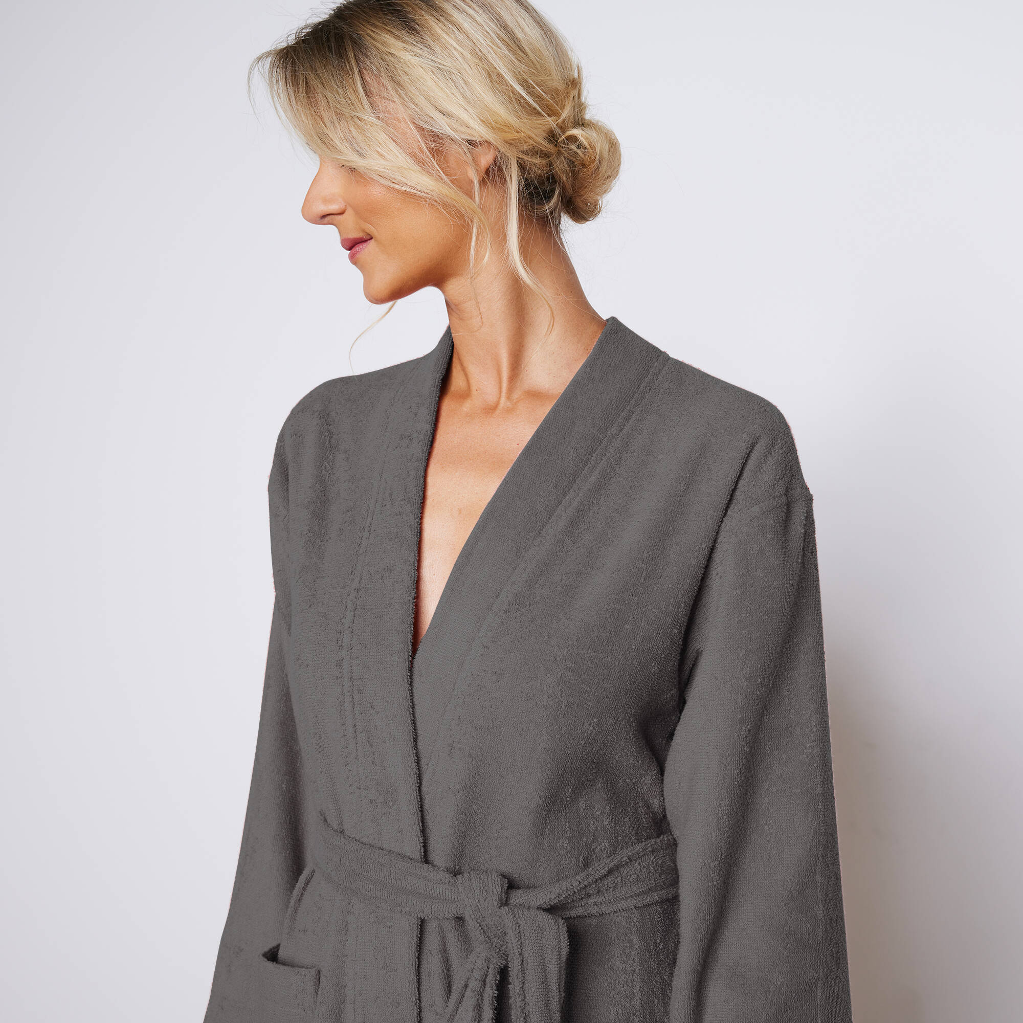 Peignoir mixte adute éponge bouclette 1er prix