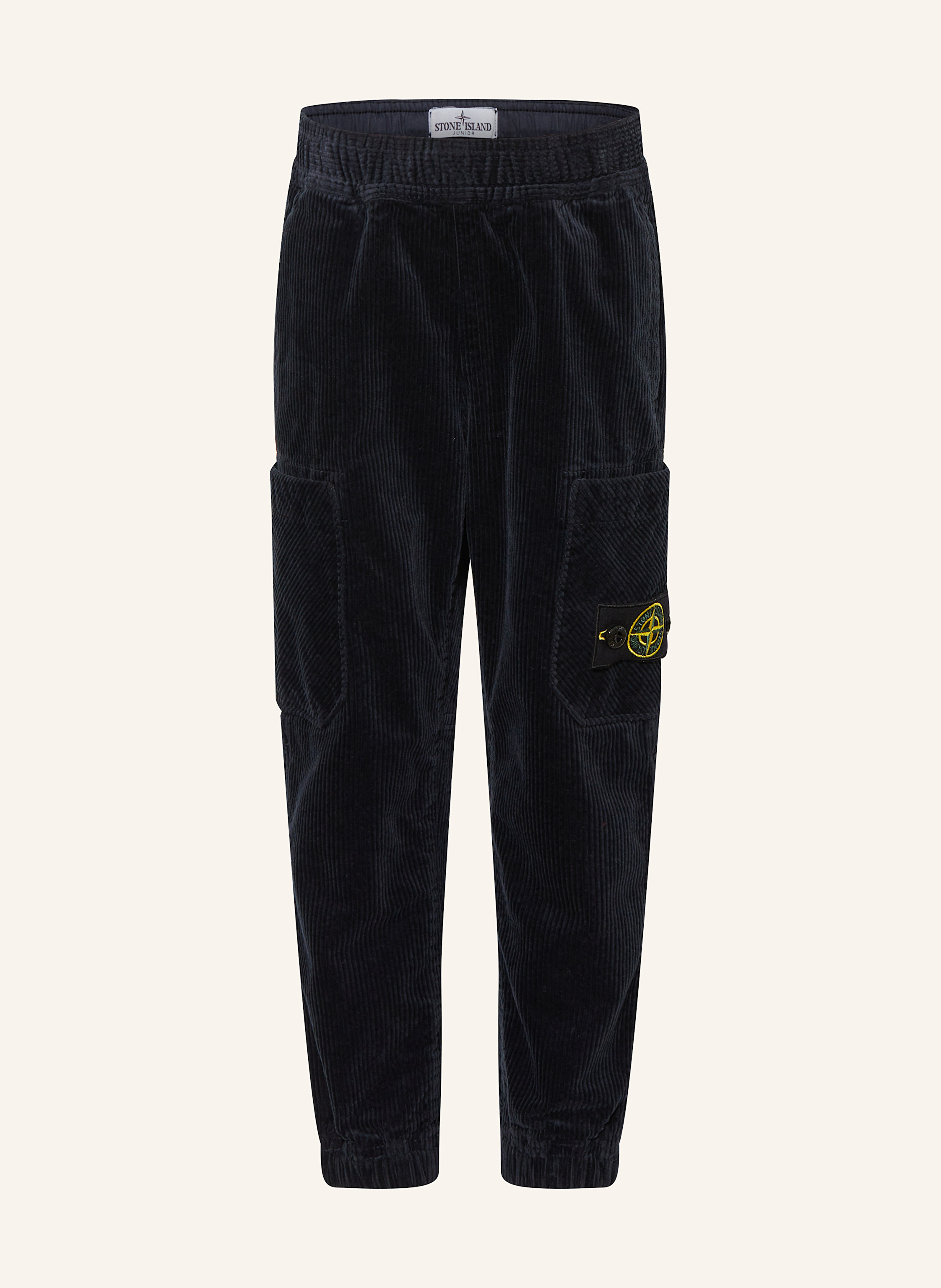STONE ISLAND JUNIOR Cargohose Regular Tapered Fit aus Cord