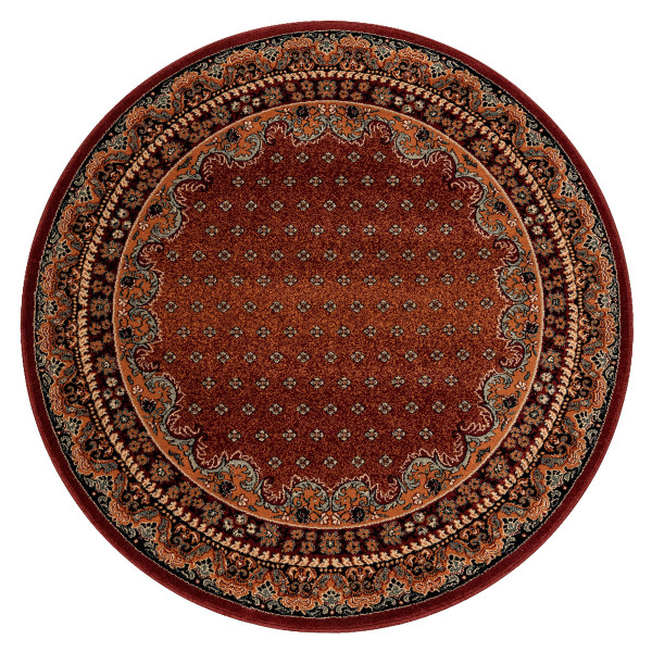 Dywan wełniany POLONIA BARON burgund koło 135 cm