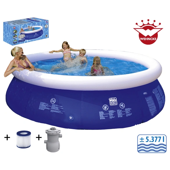 Rundpool, blau, ØxH: 360 x 76 cm