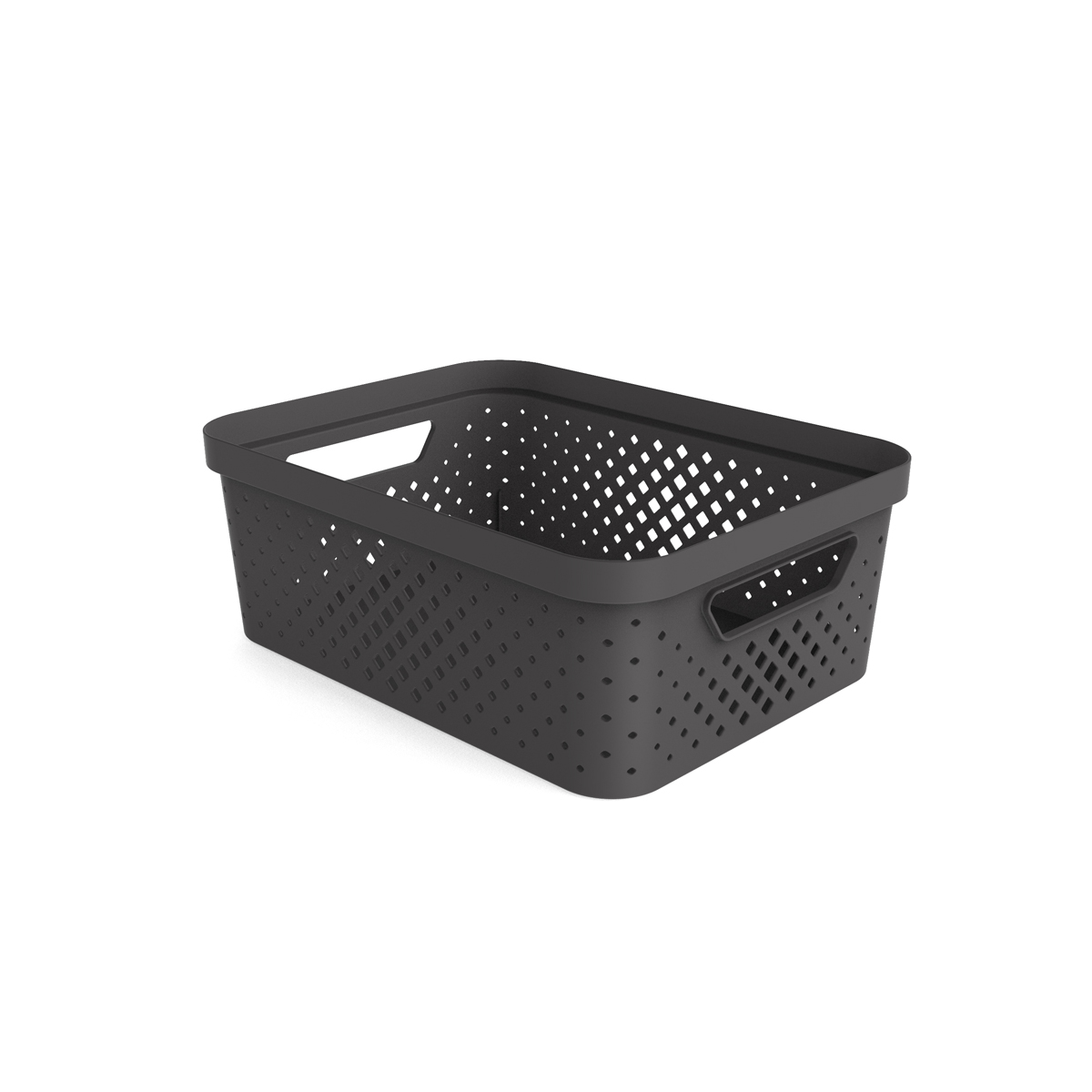 Cesto de arrumação PIXEL cinza 11l