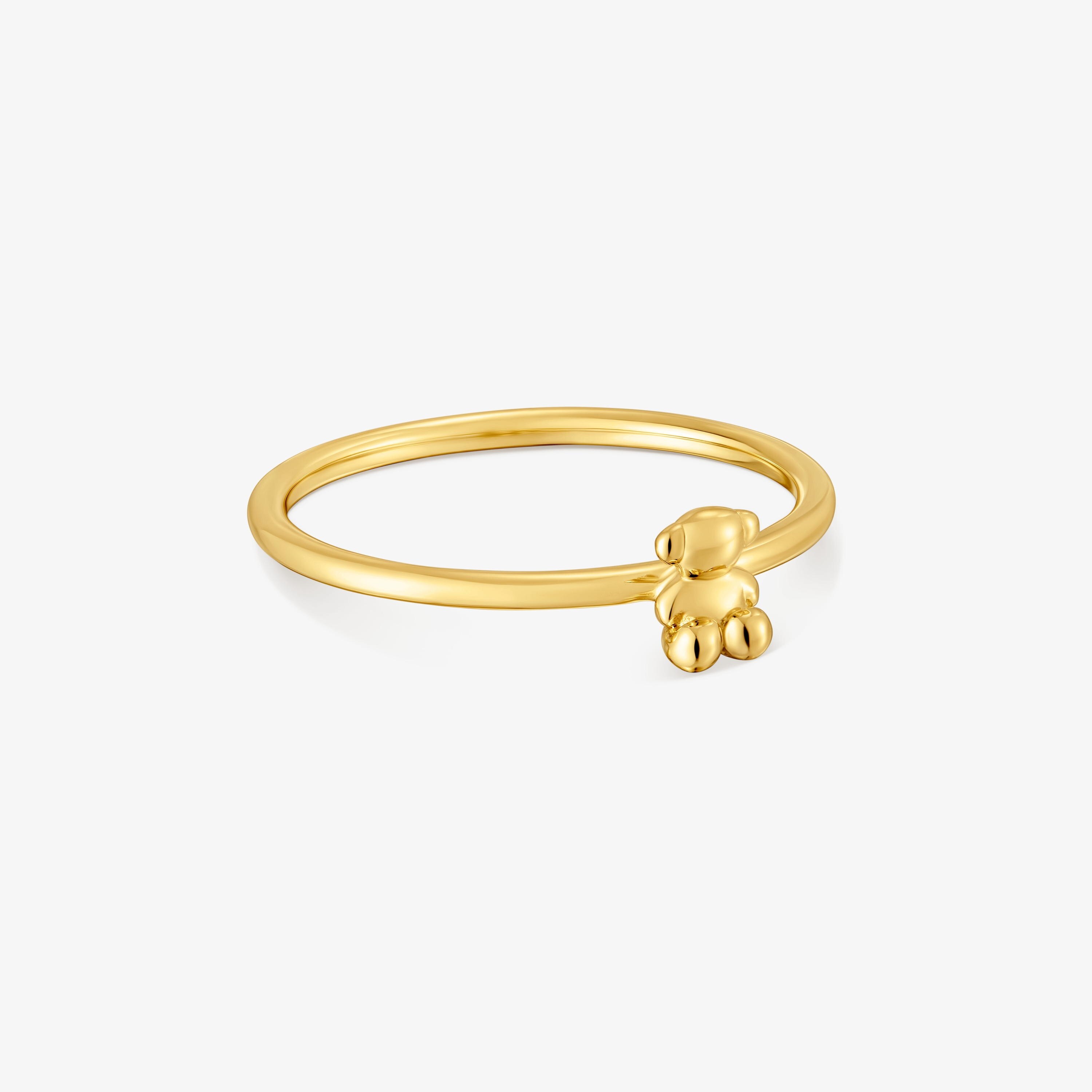 Anillo de oro y detalle oso Bold Bear
