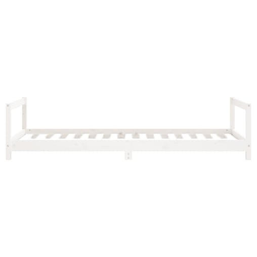 NNEVL Kids Bed Frame White 90x190 cm Solid Wood Pine