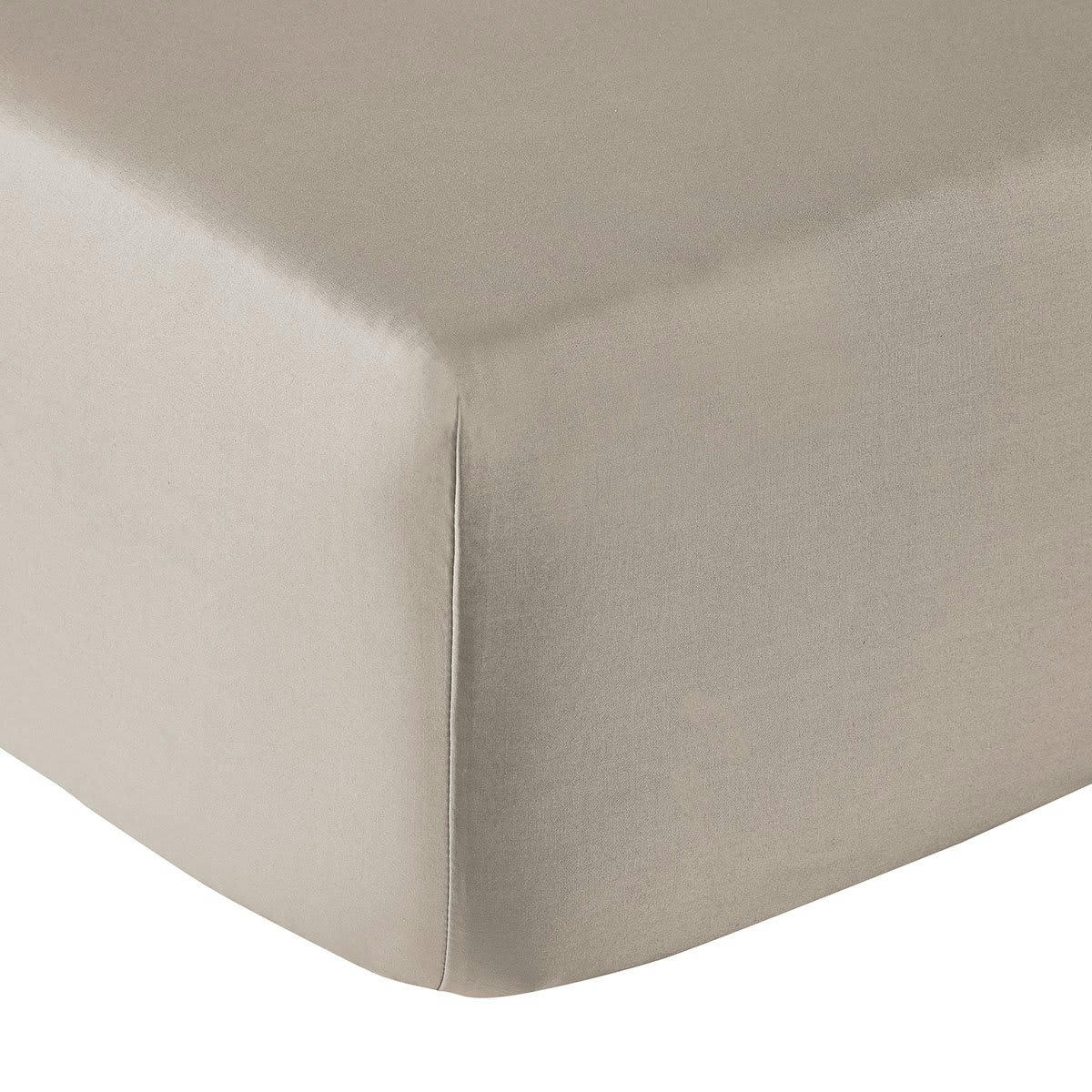 VEXIN - Drap housse coton brume 90x190 cm