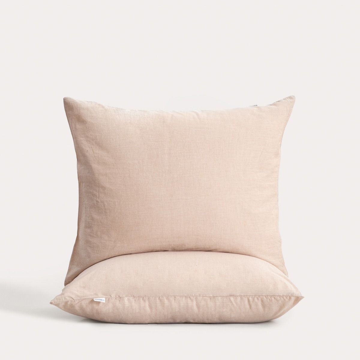 Zestaw dw&oacute;ch poszewek GOSSY bawełnianych z barwionych nici beżowych 2*70x80 cm