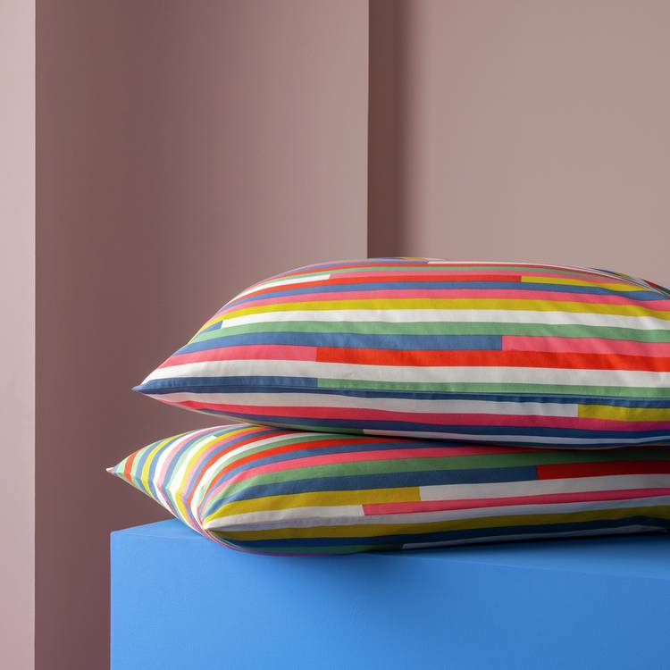 Habitat 60 Klee Cotton Pillowcase 2pk by Margo Selby - Multi