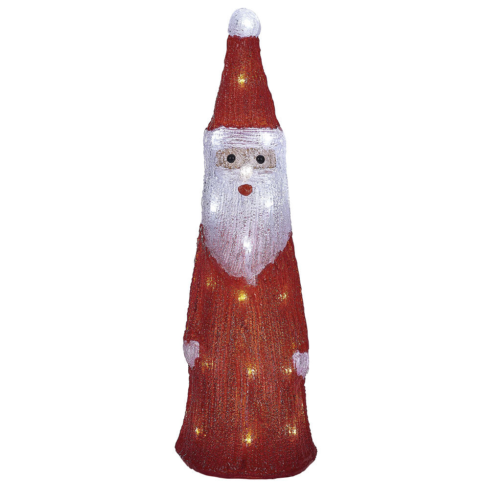 Père No&euml;l lumineux 30LED blanc froid H51cm