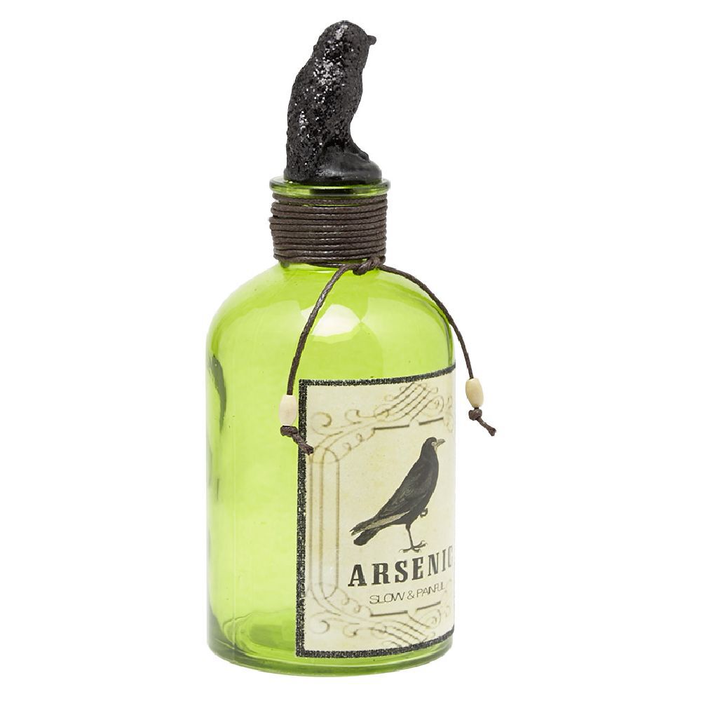 Bouteille colorée effet poison
