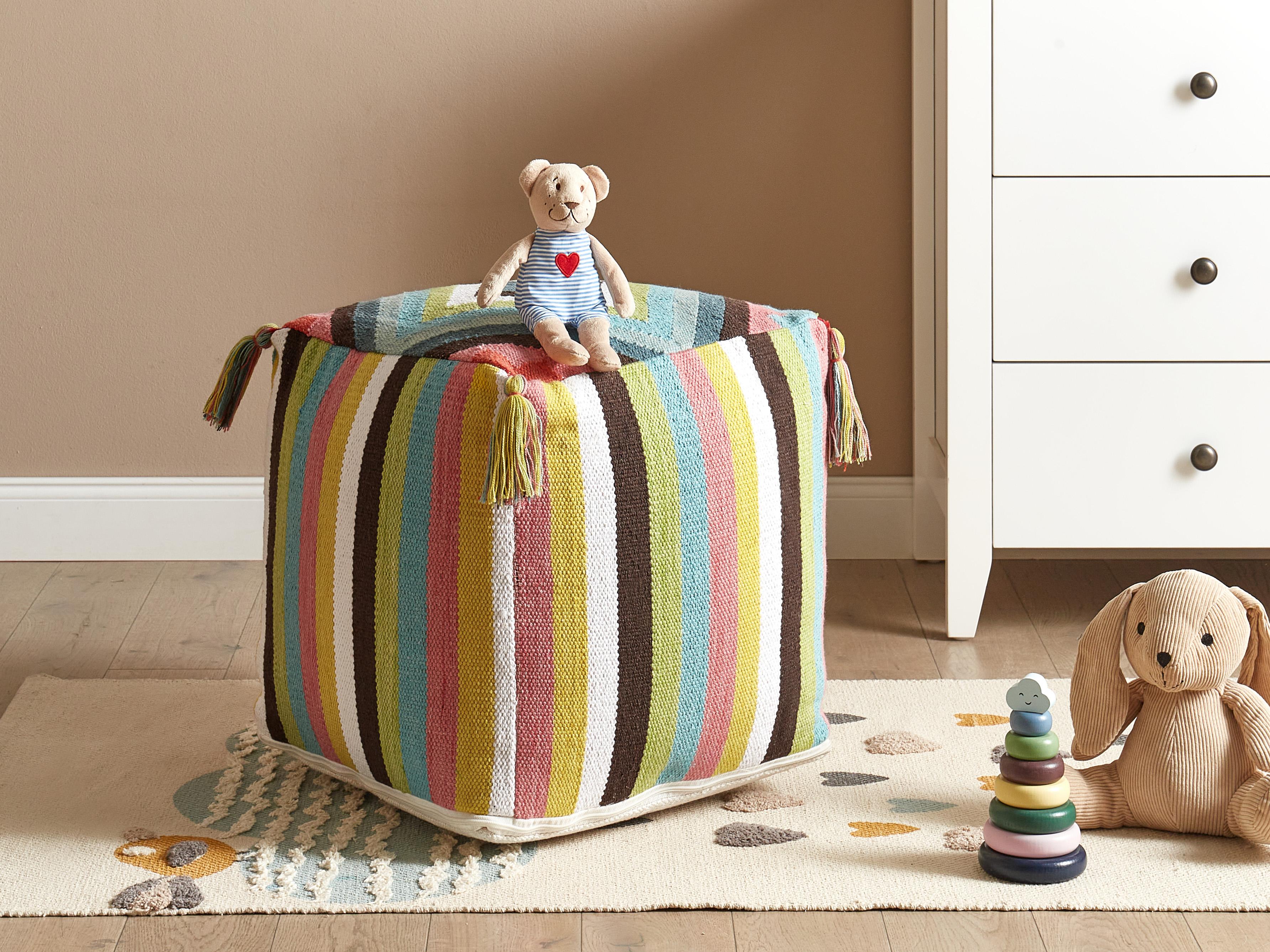 Pouffe MONEASA Cotton Multicolour