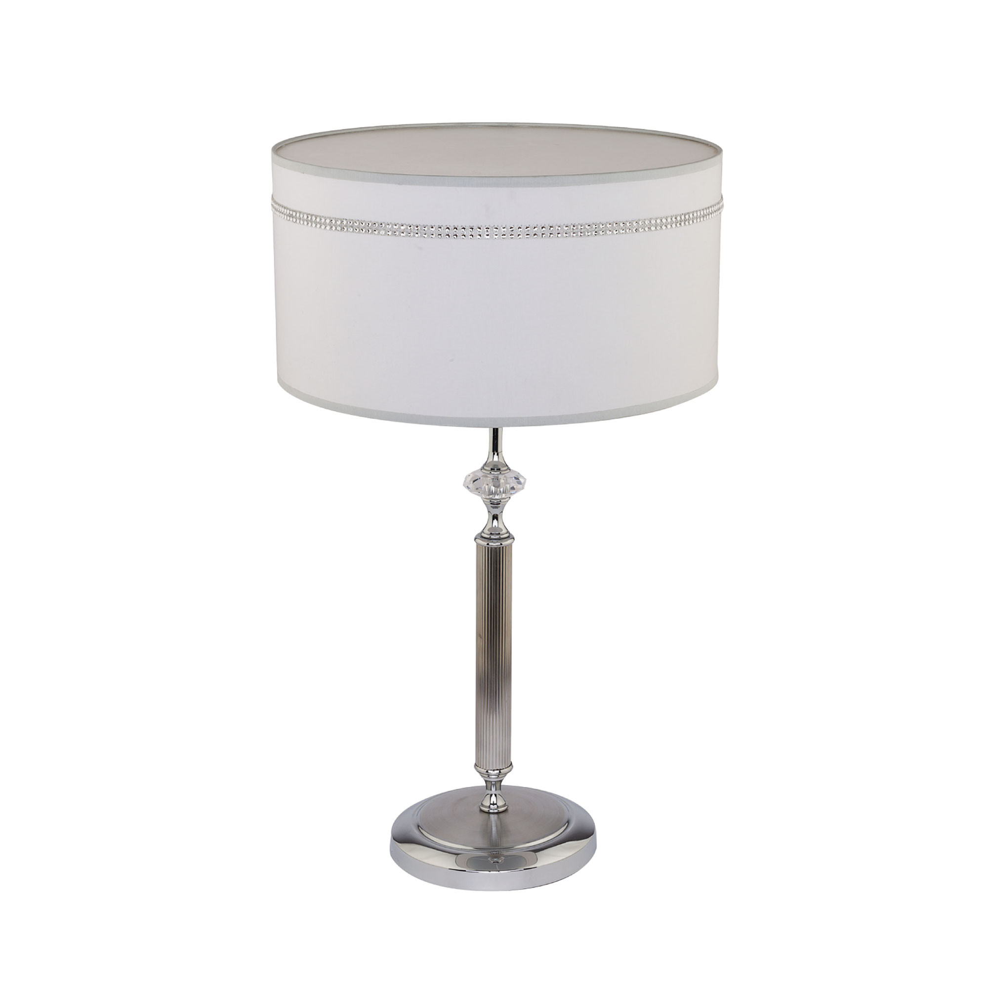 Lampa stołowa JULIA II szary chromowany 1xE27x20W IP20 Jupiter