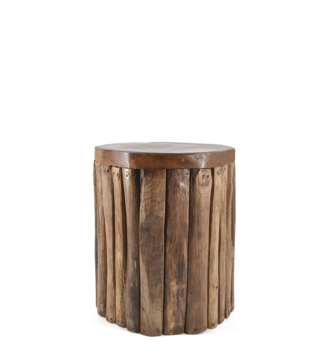 TEAK - Tabouret en bois marron