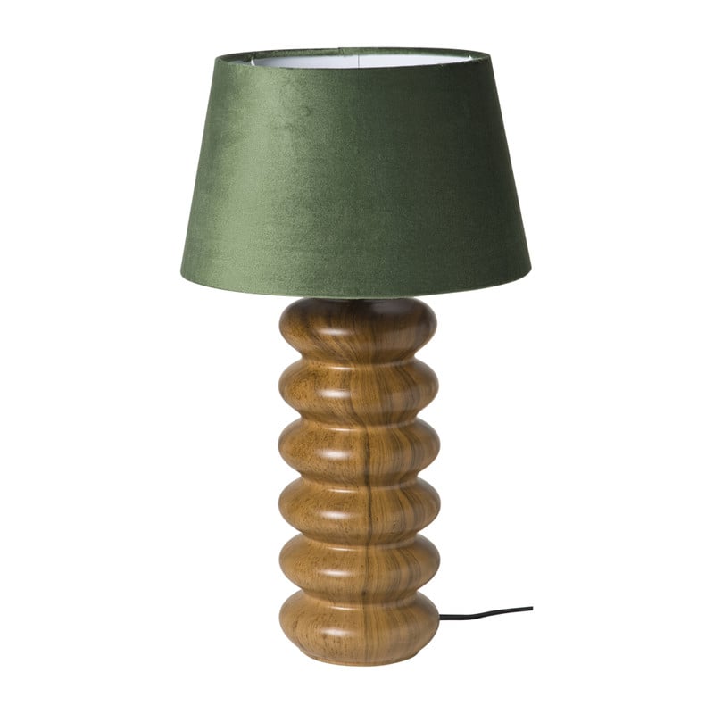 Lampvoet houtlook - bruin - &Oslash;13.2x20 cm