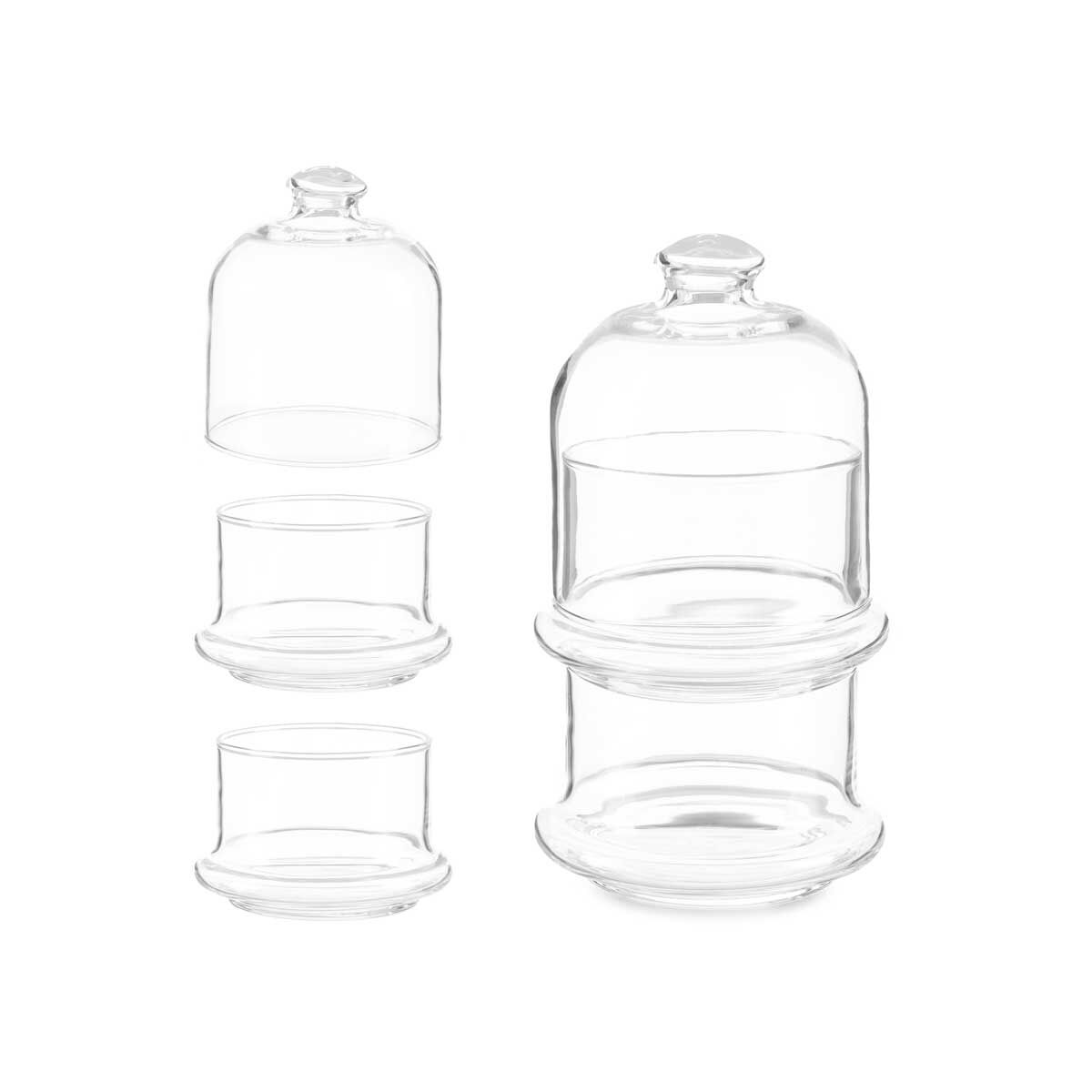 Bomboneira empilhável em vidro