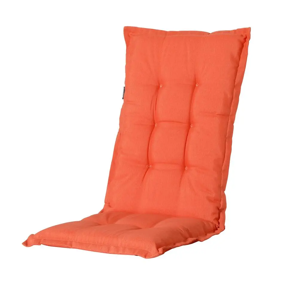 Madison - Tuinkussen Panama flame orange - Ca. 123x50 cm - Set van 4