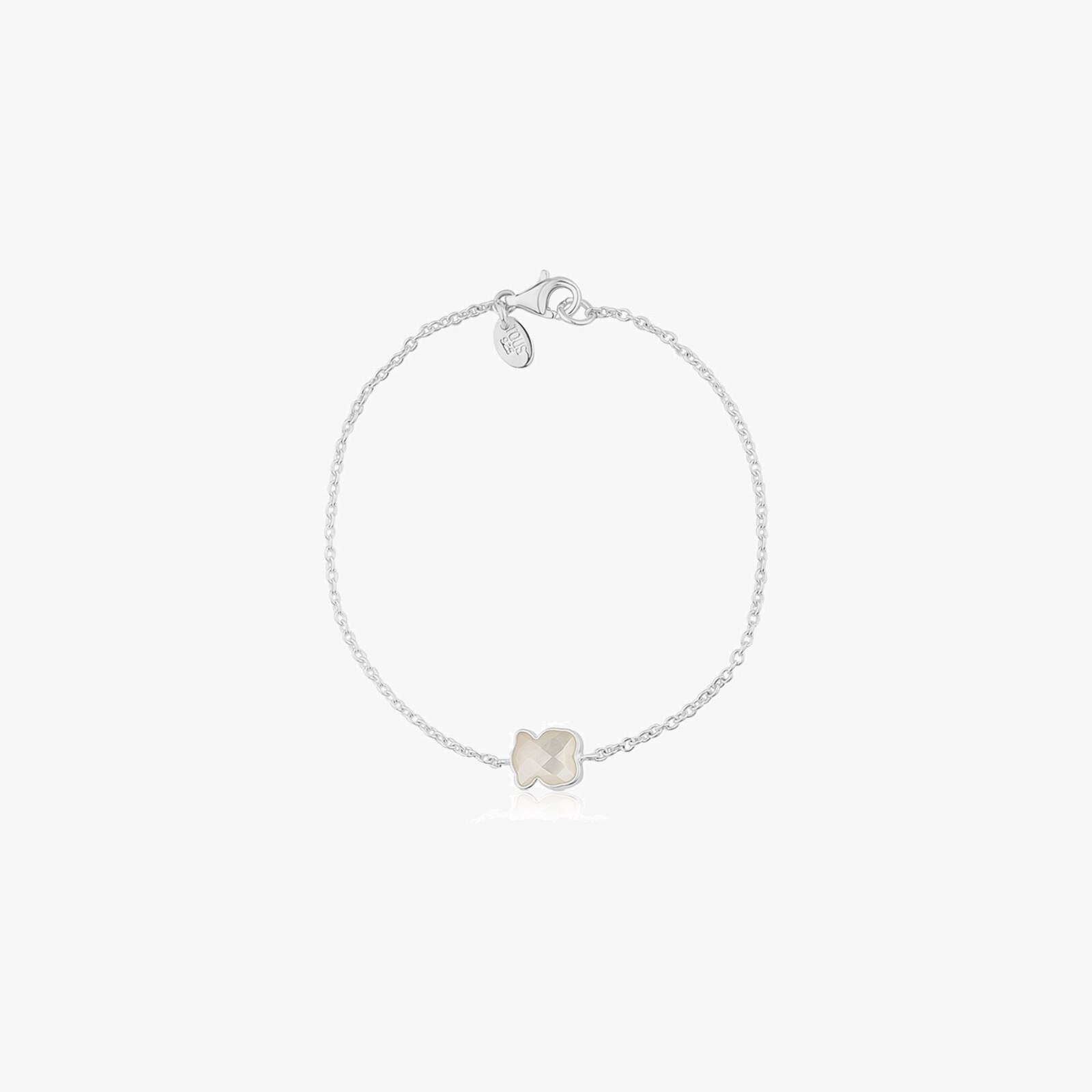 Pulsera de plata y nácar facetado TOUS Color