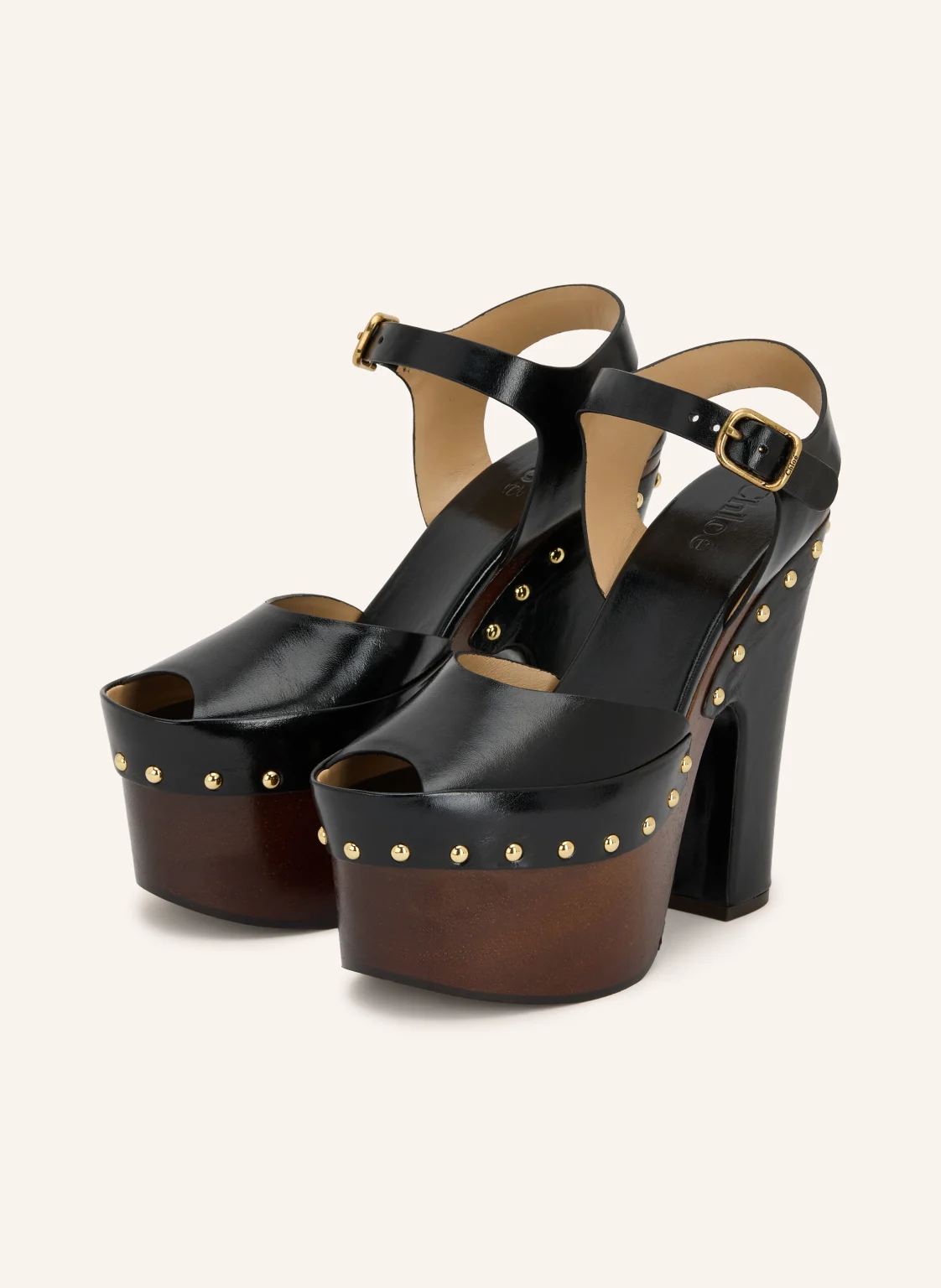 Chloé Plateau-Sandaletten MERET mit Nieten