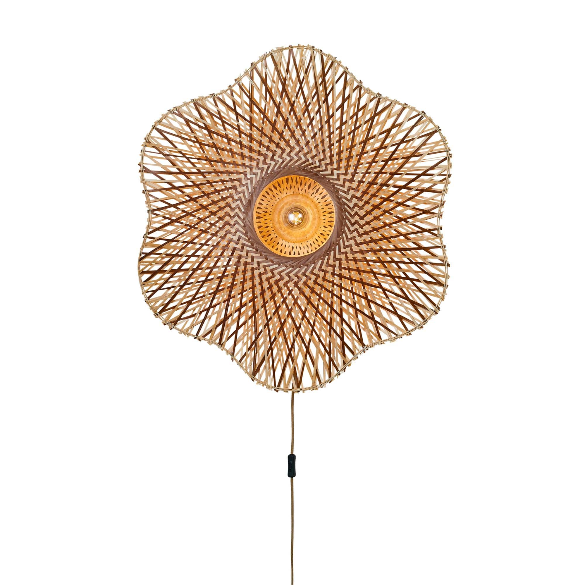 GOOD&MOJO wandlamp MADURA - bruin - Ø87cm
