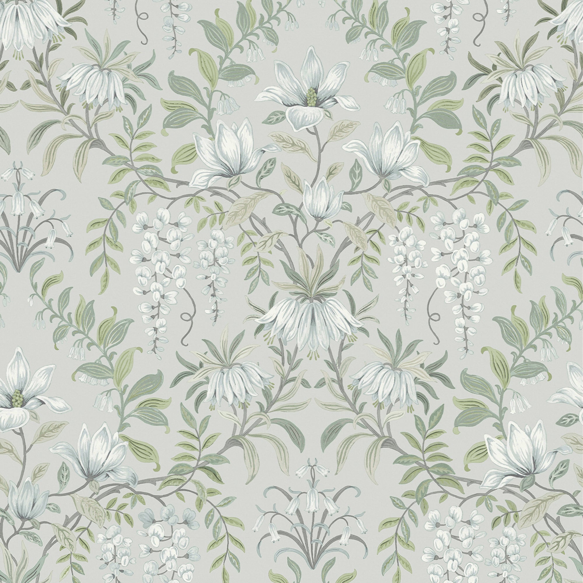 Laura Ashley Vliesbehang - Parterre Sage - 10mx52cm